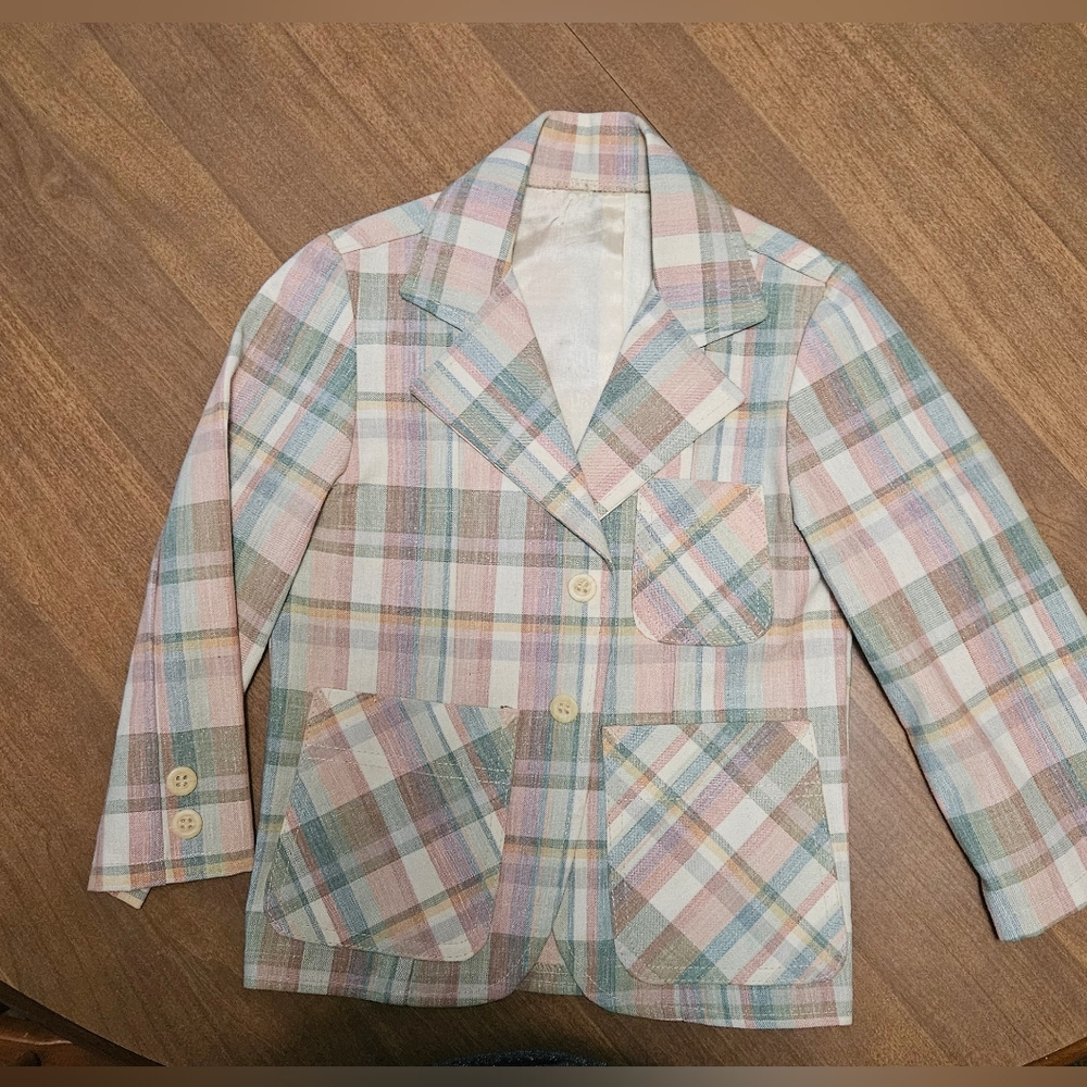 Billy The Kid vintage sports coat/ blazer plaid EUC